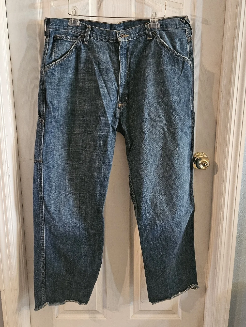 Ralph Lauren Polo Jeans Carpenter 5 Pkt  38x29 Mens Painters Pants Medium Wash